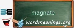 WordMeaning blackboard for magnate